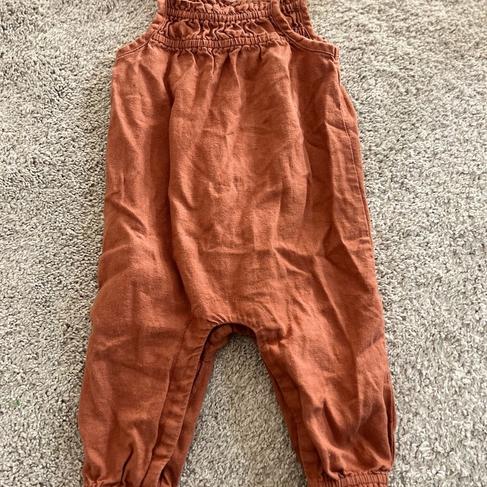 Baby Girl Terracotta Romper